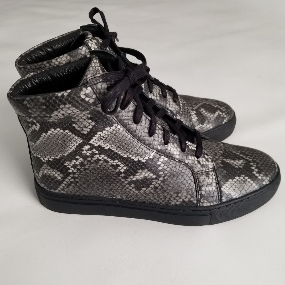 Maison Forte Odesa High-top embossed Snakeskin Print Sneakers